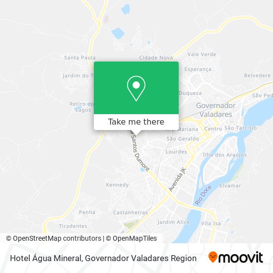 Hotel Água Mineral map