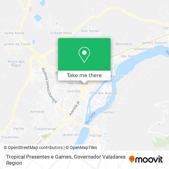 Tropical Presentes e Games map
