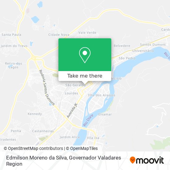Edmilson Moreno da Silva map