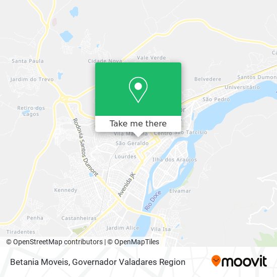 Betania Moveis map