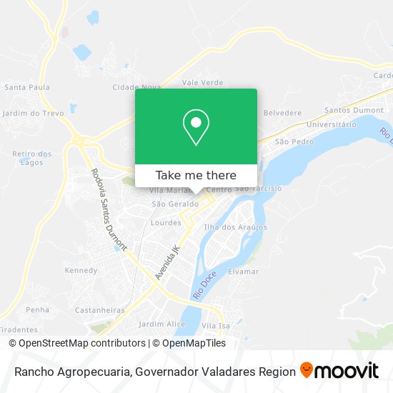 Rancho Agropecuaria map
