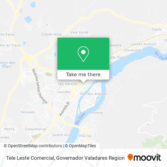 Tele Leste Comercial map