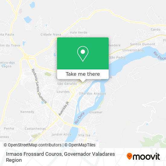 Irmaos Frossard Couros map