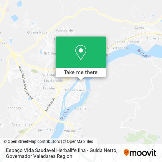 Espaço Vida Saudável Herbalife Ilha - Guida Netto map