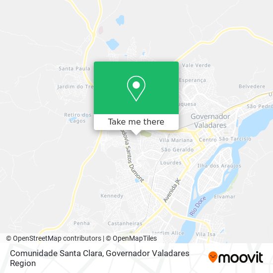 Comunidade Santa Clara map