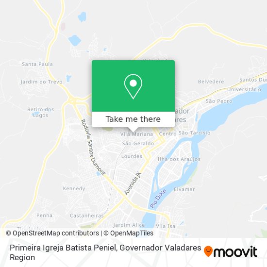 Primeira Igreja Batista Peniel map