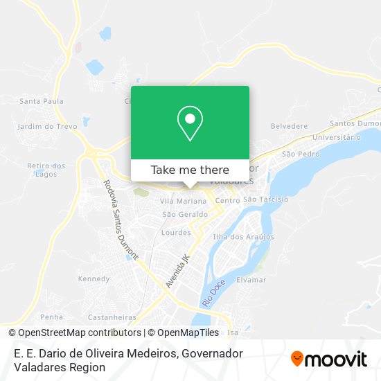 E. E. Dario de Oliveira Medeiros map