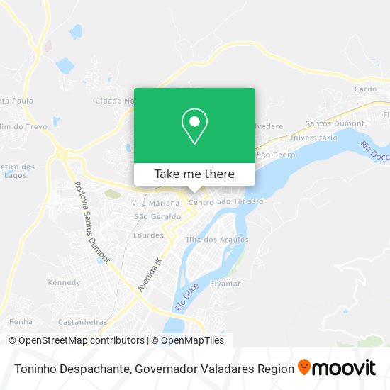 Toninho Despachante map