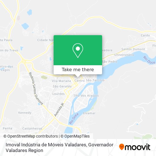 Imoval Indústria de Móveis Valadares map