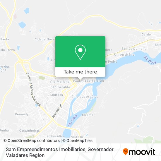 Mapa Sam Empreendimentos Imobiliarios