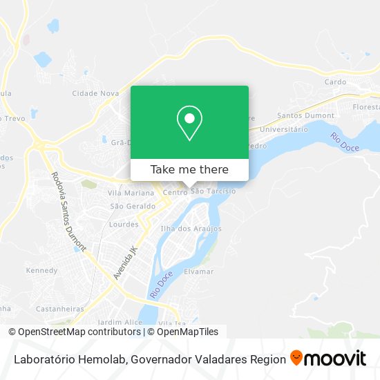 Laboratório Hemolab map