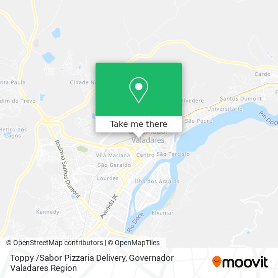 Toppy /Sabor Pizzaria Delivery map