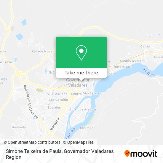 Simone Teixeira de Paula map