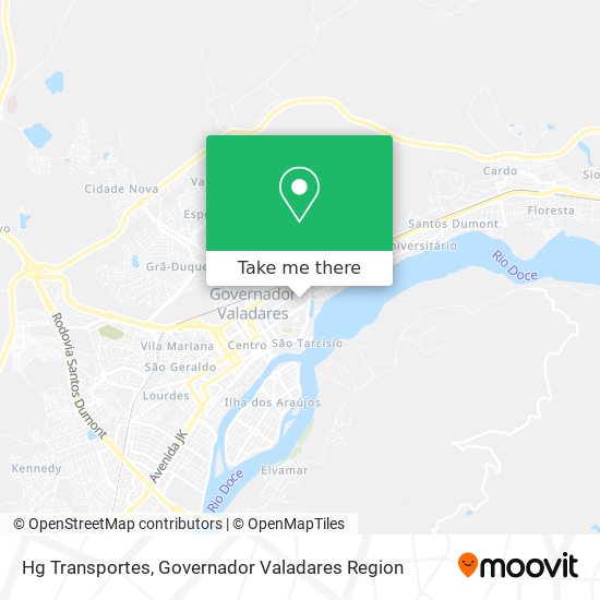 Hg Transportes map