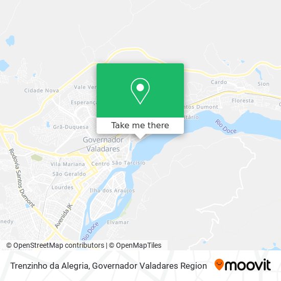 Trenzinho da Alegria map