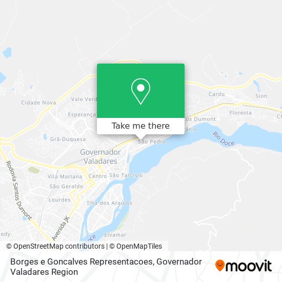 Borges e Goncalves Representacoes map