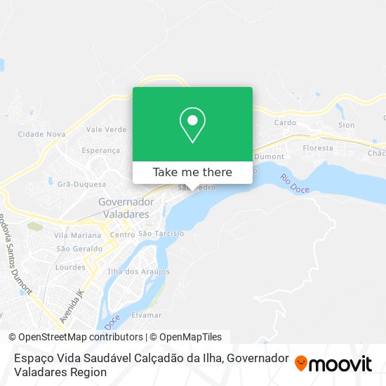 Espaço Vida Saudável Calçadão da Ilha map