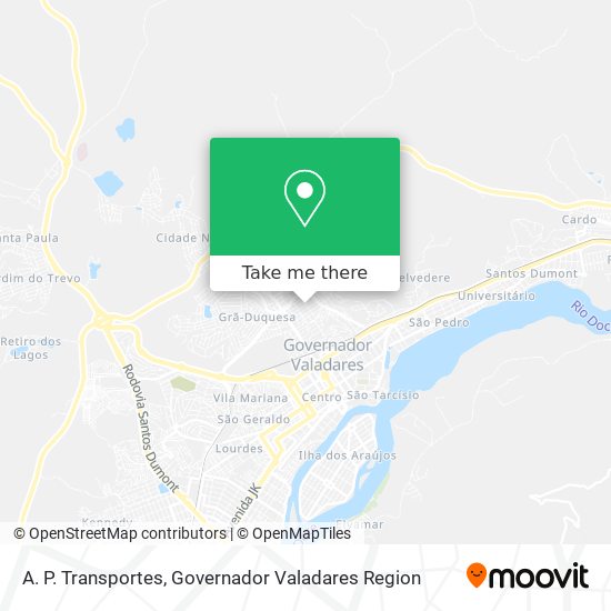 A. P. Transportes map