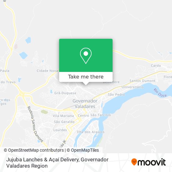 Jujuba Lanches & Açaí Delivery map