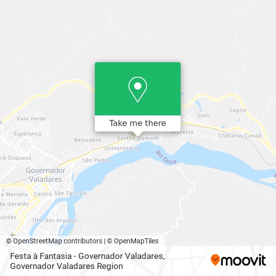 Festa à Fantasia - Governador Valadares map