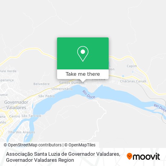 Associação Santa Luzia de Governador Valadares map