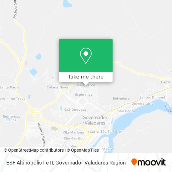 ESF Altinópolis I e II map
