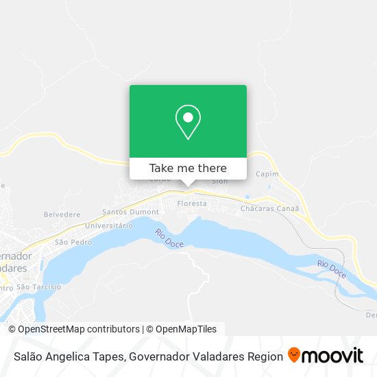 Salão Angelica Tapes map