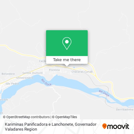 Kariminas Panificadora e Lanchonete map