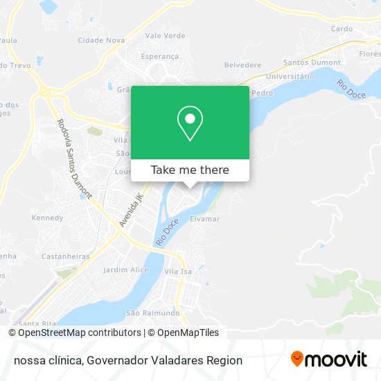 nossa clínica map