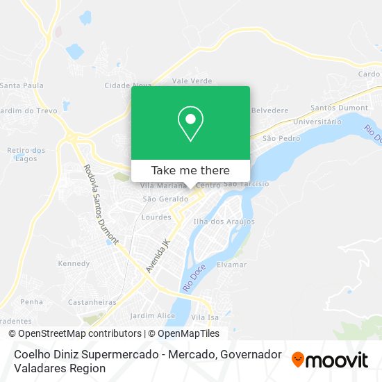 Mapa Coelho Diniz Supermercado - Mercado