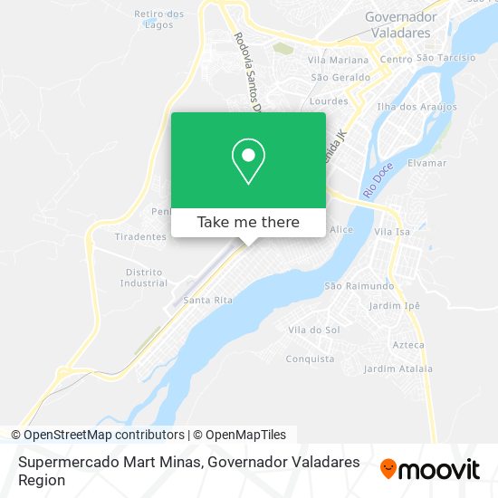 Supermercado Mart Minas map