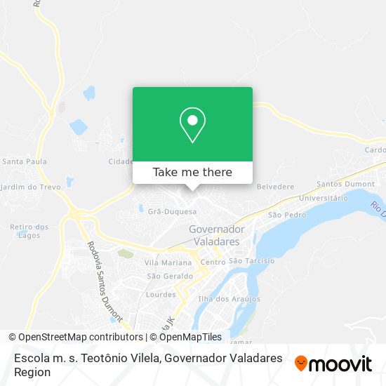 Escola m. s. Teotônio Vilela map