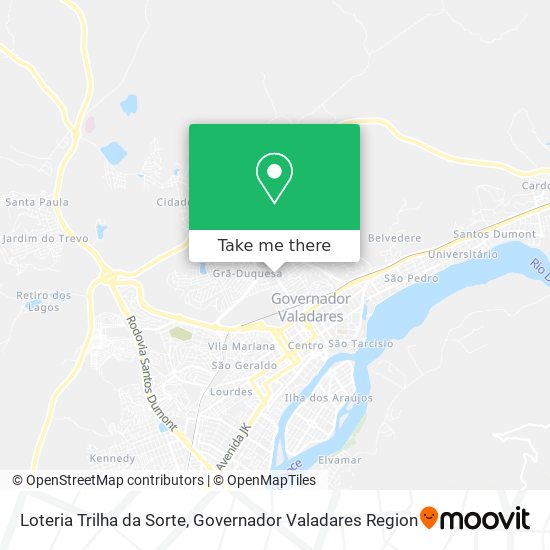 Loteria Trilha da Sorte map