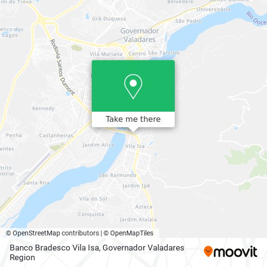 Banco Bradesco Vila Isa map