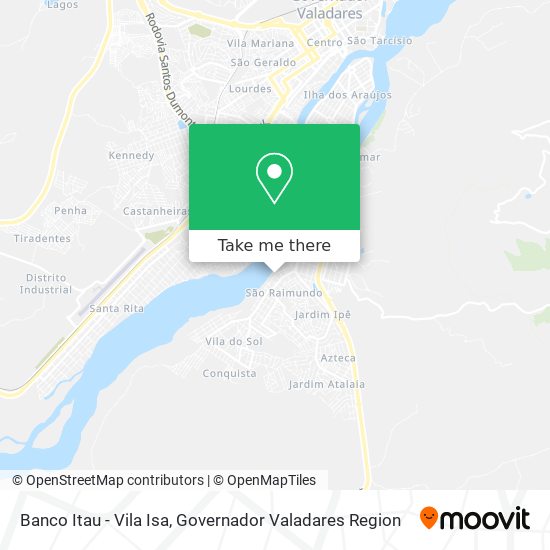 Banco Itau - Vila Isa map