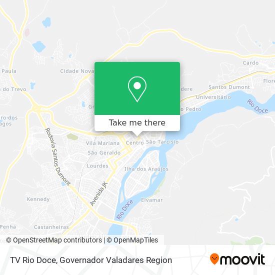 TV Rio Doce map