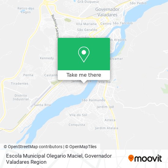 Mapa Escola Municipal Olegario Maciel