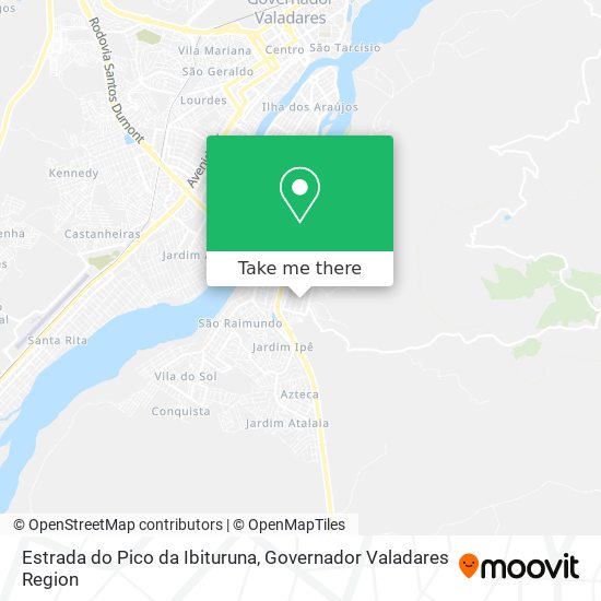 Estrada do Pico da Ibituruna map