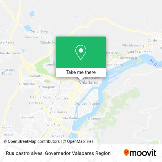 Rua castro alves map