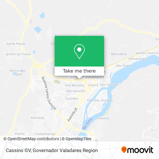 Cassino GV map