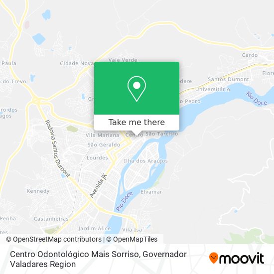 Mapa Centro Odontológico Mais Sorriso