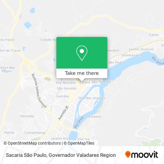 Sacaria São Paulo map