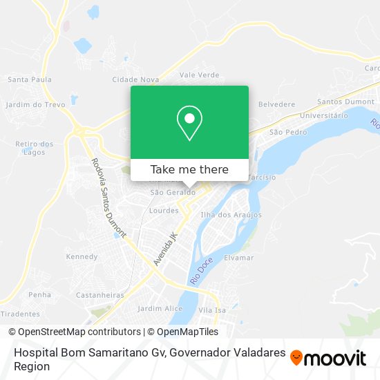 Hospital Bom Samaritano Gv map