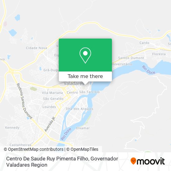 Mapa Centro De Saude Ruy Pimenta Filho