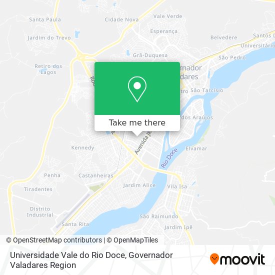 Universidade Vale do Rio Doce map