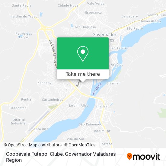 Coopevale Futebol Clube map