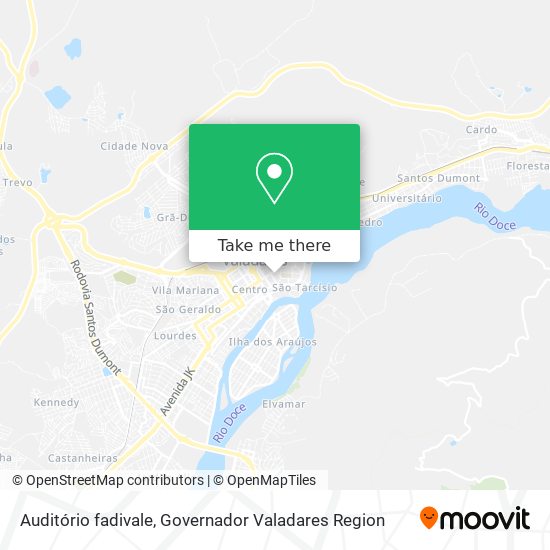 Auditório fadivale map
