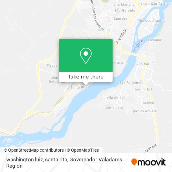 washington luiz, santa rita map