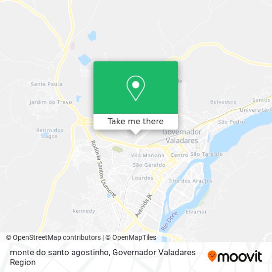 monte do santo agostinho map