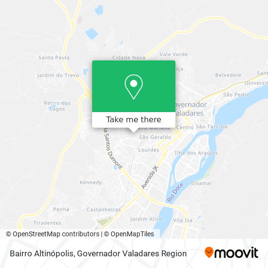 Bairro Altinópolis map